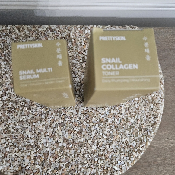 Prettyskin Snail Collagen SERUM & TONER SET DAILY PLUMPING NOURISHING NEW - Picture 2 of 9